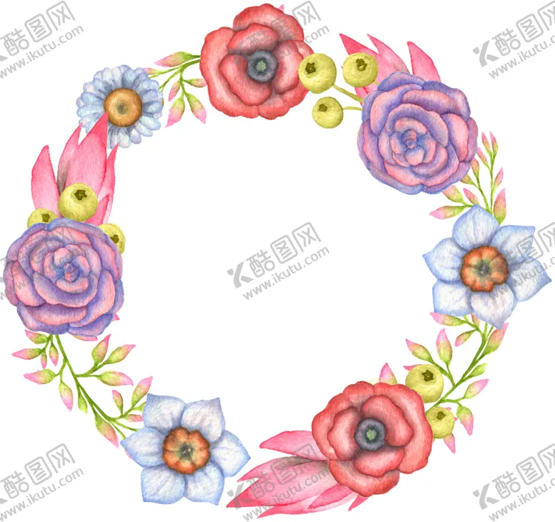编号：11236607020728436341【酷图网】源文件下载-水彩植物
