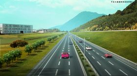 道路绿化景观效果图