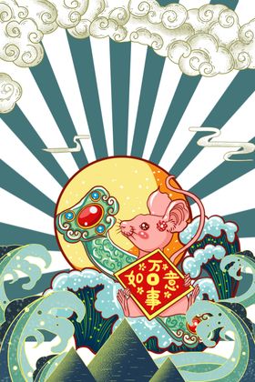 新年创意海报设计背景