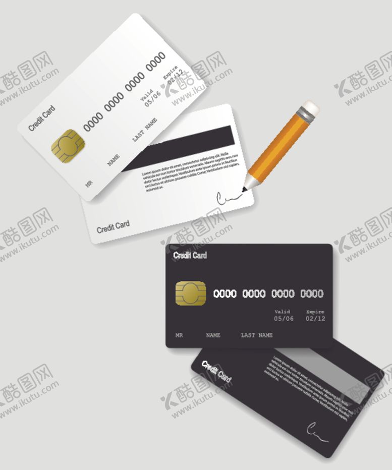 编号：33876907051848486711【酷图网】源文件下载-卡片样机银行卡名片素材