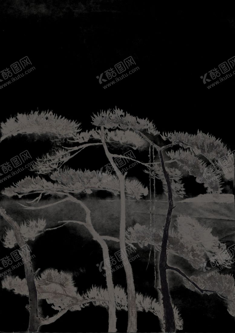 编号：64979709250900206191【酷图网】源文件下载-水墨中国风迎客松