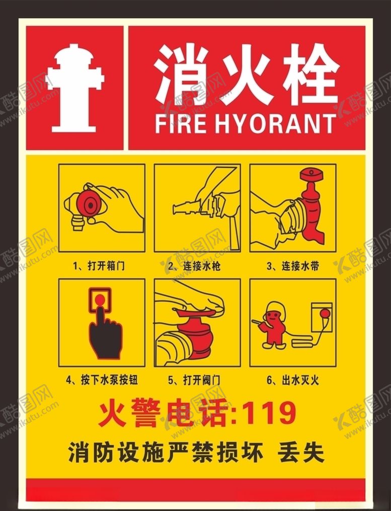 编号：55409504271907011783【酷图网】源文件下载-消火栓使用方法