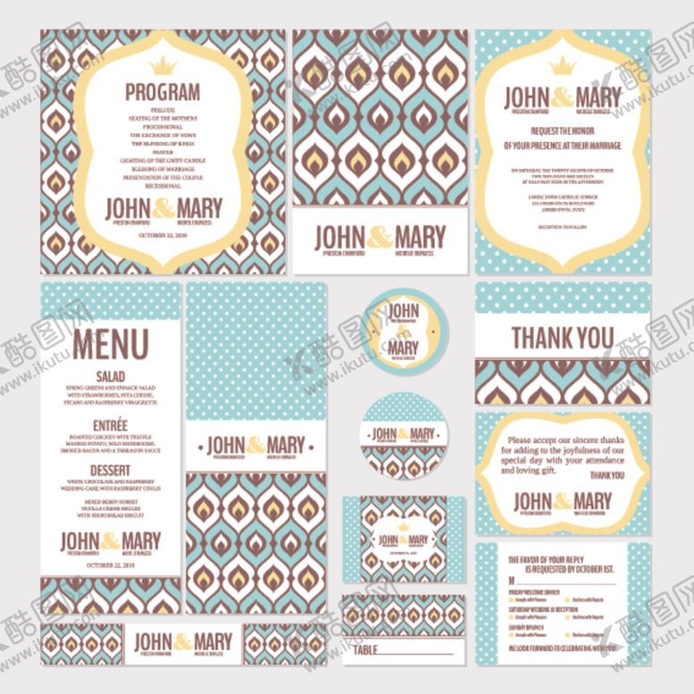 编号：15312104050159202348【酷图网】源文件下载-波西米亚风餐饮装饰模板