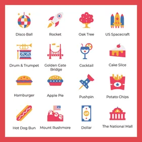 多彩游乐园图标集合