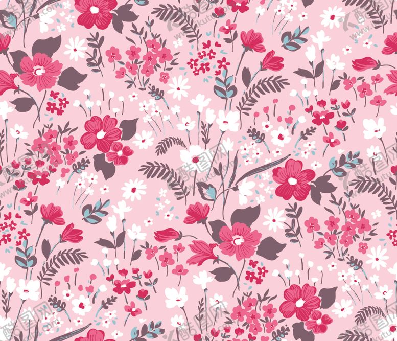 编号：54687509201617572692【酷图网】源文件下载-粉色花卉图案背景