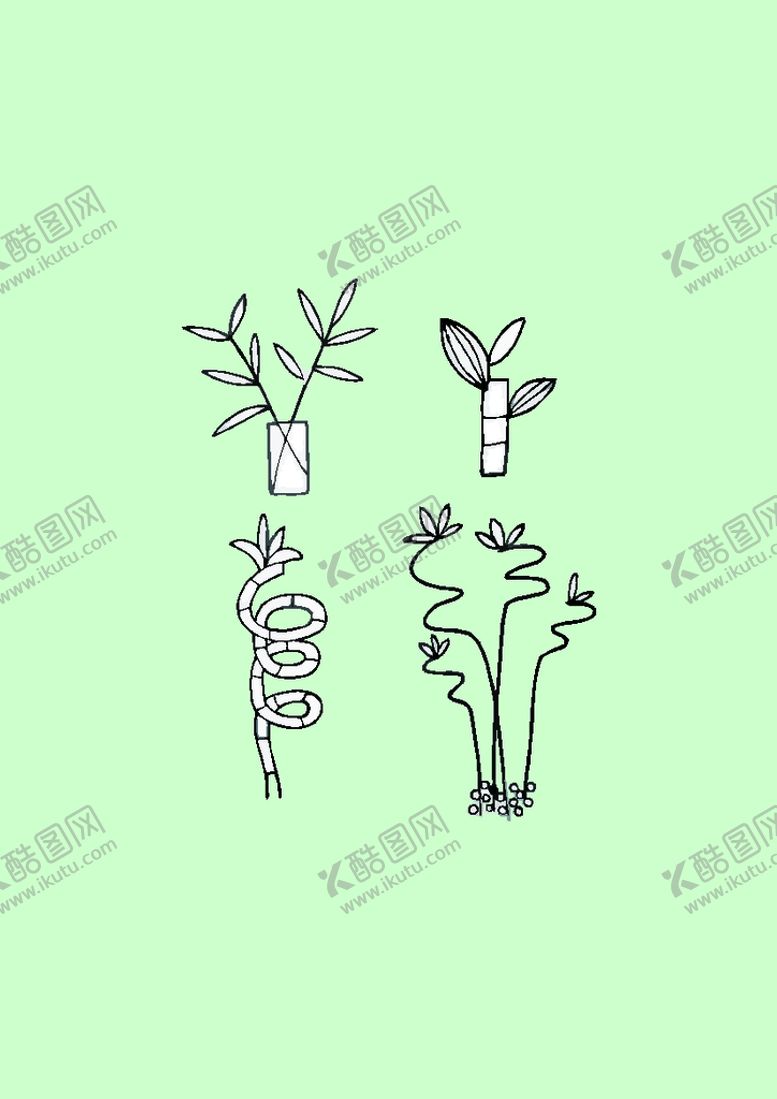 编号：79615401141444056983【酷图网】源文件下载-简笔画植物