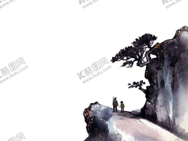 编号：50291106280546153687【酷图网】源文件下载-水墨中国风迎客松