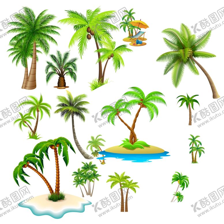 编号：52414110141104288334【酷图网】源文件下载-卡通椰树