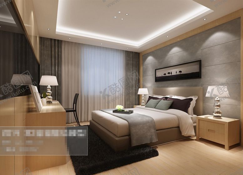 编号：81585010060921411040【酷图网】源文件下载-卧室效果图