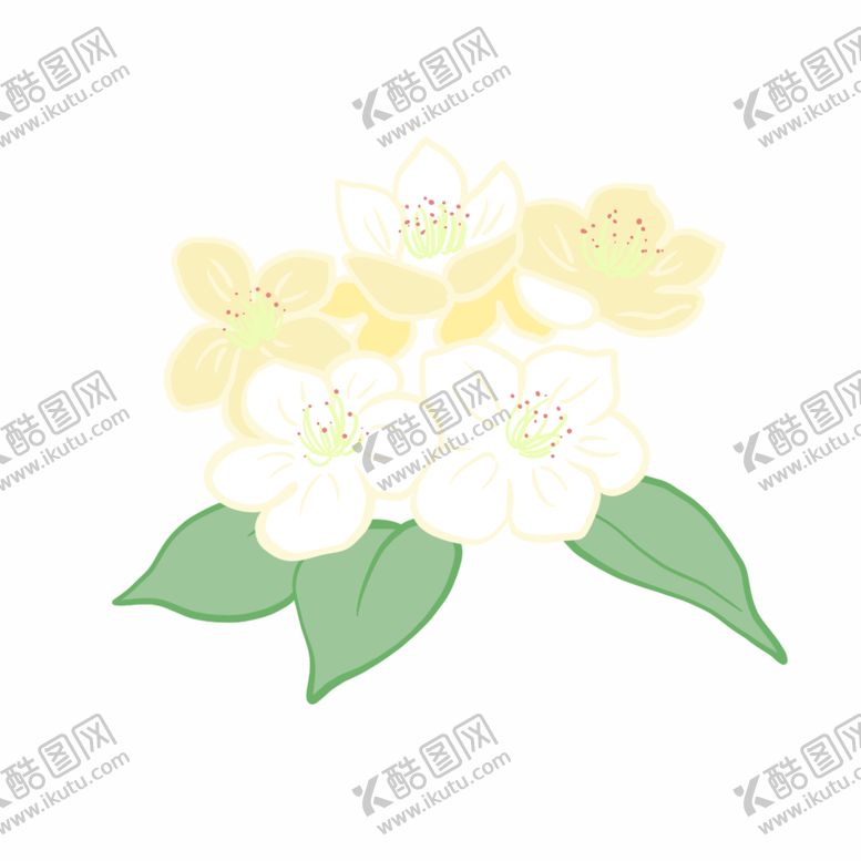 编号：57340210101159060483【酷图网】源文件下载-手绘梨花素材