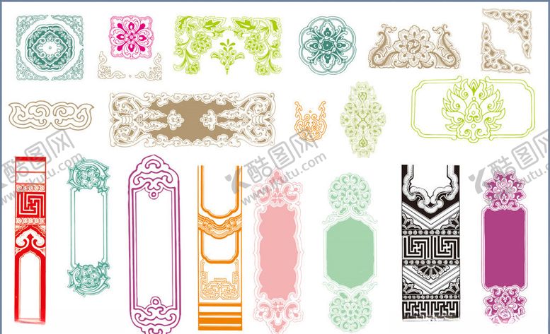 编号：48478211010615176660【酷图网】源文件下载-花纹花边角花边框