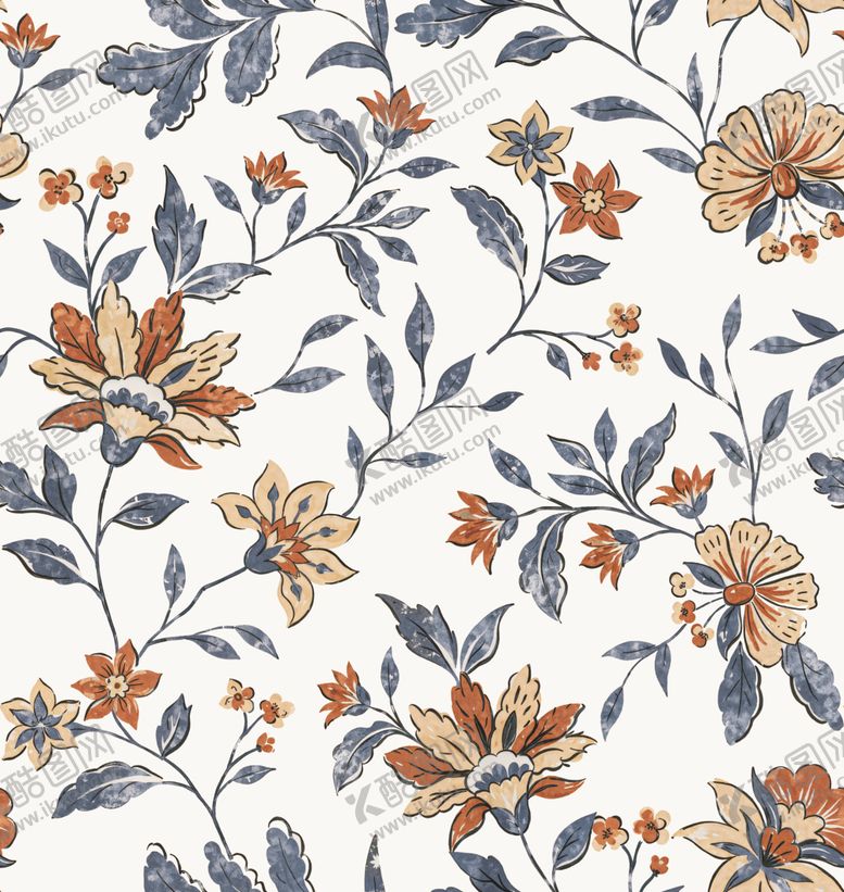 编号：83215704042110242962【酷图网】源文件下载-花卉图案布料纹理设计