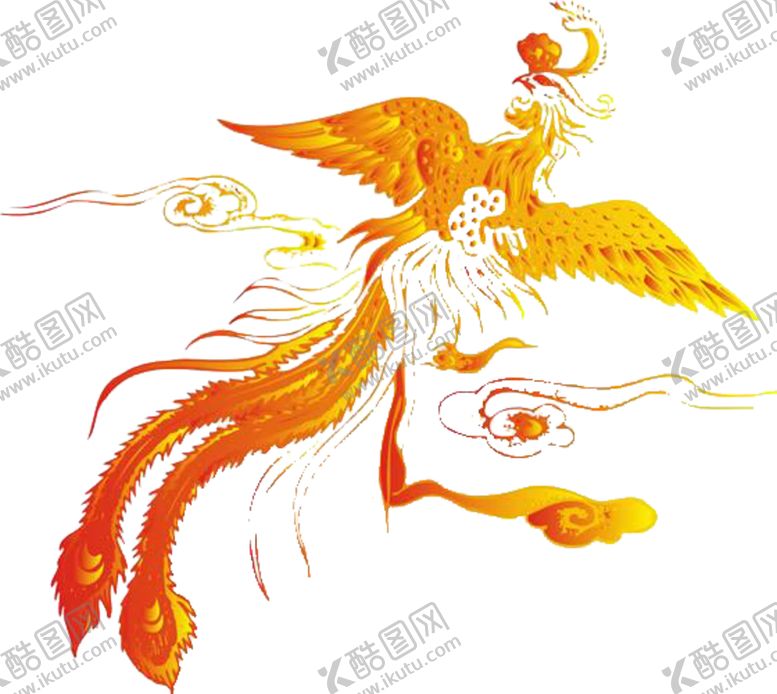 编号：61863806171035193458【酷图网】源文件下载-手绘水彩凤凰
