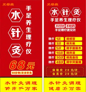 艾针灸展架海报