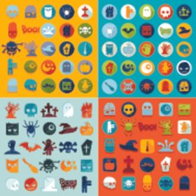 多彩节日图标集合