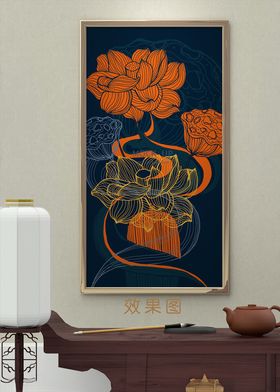 中式金色装饰画