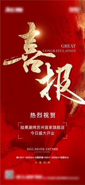 喜报海报人气地产价值点热销