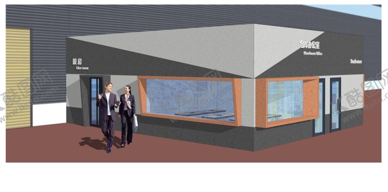 编号：70619410042235572687【酷图网】源文件下载-厂房办公室效果图