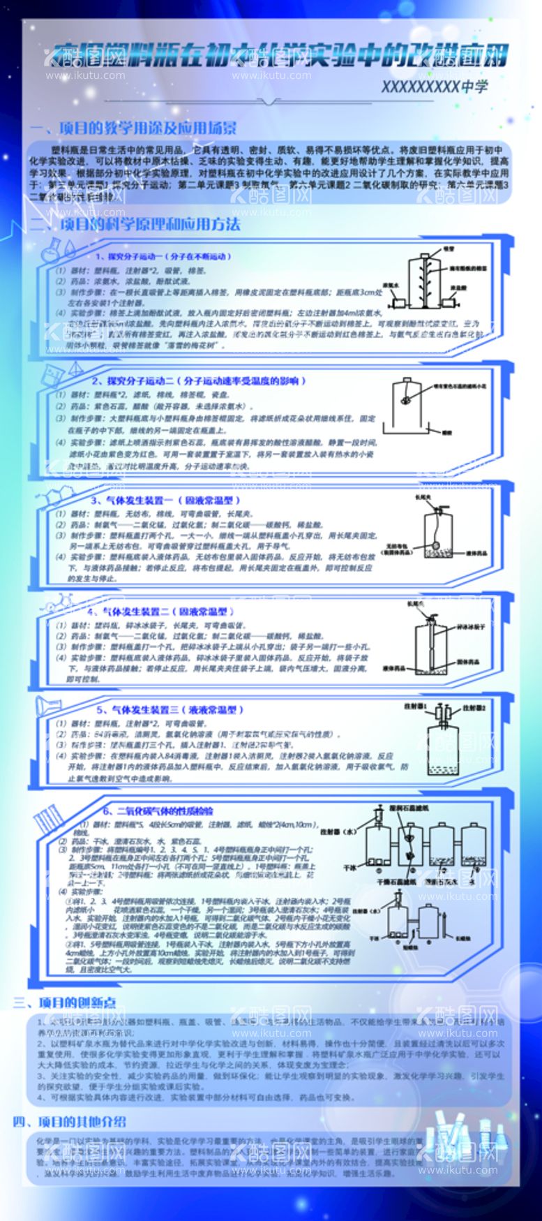 编号：29542611191258084909【酷图网】源文件下载-学校化学教学科学展板海报