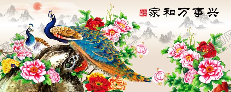 编号：69207506150001485419【酷图网】源文件下载-花鸟工笔画
