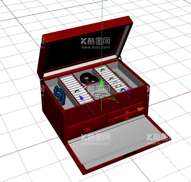编号：47568712101925314546【酷图网】源文件下载-C4D模型首饰盒