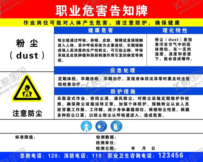 编号：62020406280845025072【酷图网】源文件下载-职业危险告知牌
