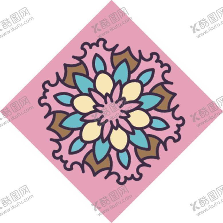 编号：55948009250931035491【酷图网】源文件下载-古典少数民族花纹底纹矢量