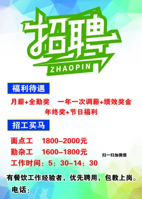 招聘会单页广告