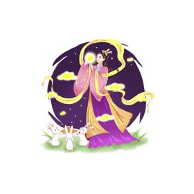 月下起舞的嫦娥