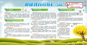 健康教育宣传栏医院展板知识春季
