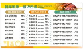 肉类海报菜单