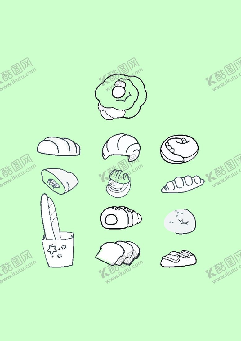 编号：48748212071955044241【酷图网】源文件下载-简笔画面包