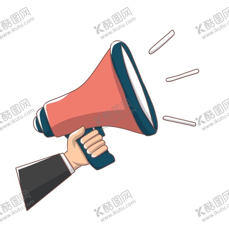 编号：85304009101047077842【酷图网】源文件下载-手持喇叭卡通装饰背景海报素材