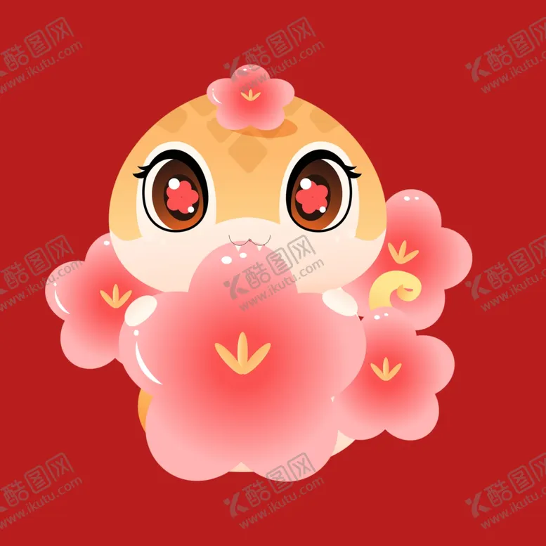 编号：78275002281911436072【酷图网】源文件下载-手绘卡通小蛇