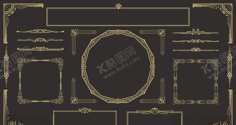 编号：16540709232019459046【酷图网】源文件下载-金色边框