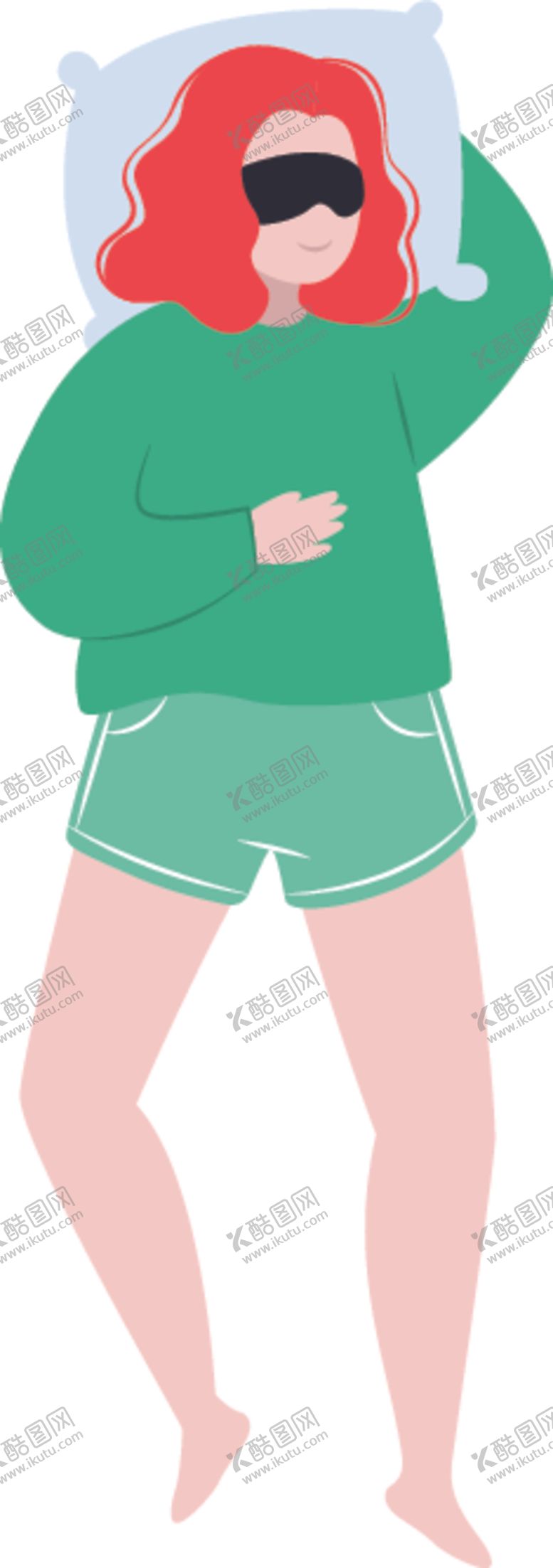 编号：52224604090510012889【酷图网】源文件下载-睡觉姿势