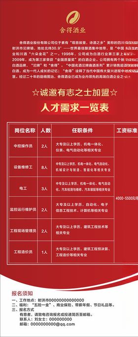 招聘展架