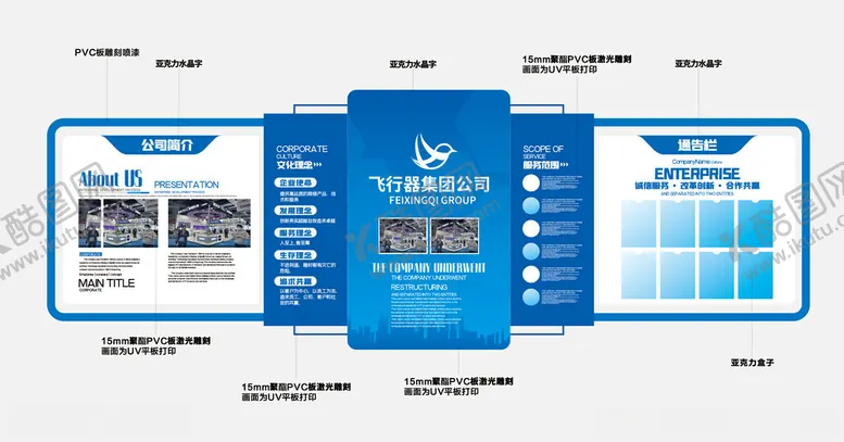 编号：22772205242030599400【酷图网】源文件下载-科技企业历程品牌文化墙