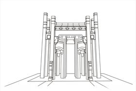 美食街门型展架