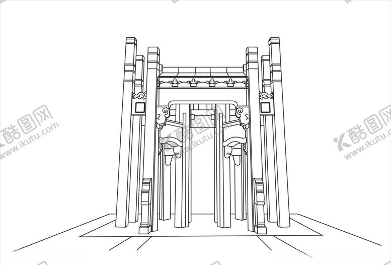 编号：88538209200944549828【酷图网】源文件下载-码头石街门