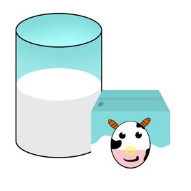 牛奶插画