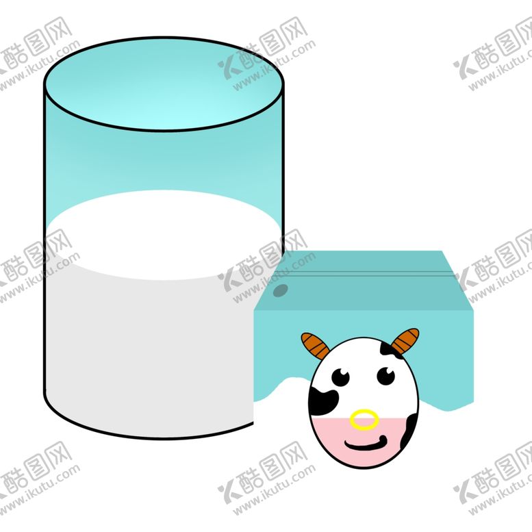 编号：88010005080023113023【酷图网】源文件下载-牛奶插画