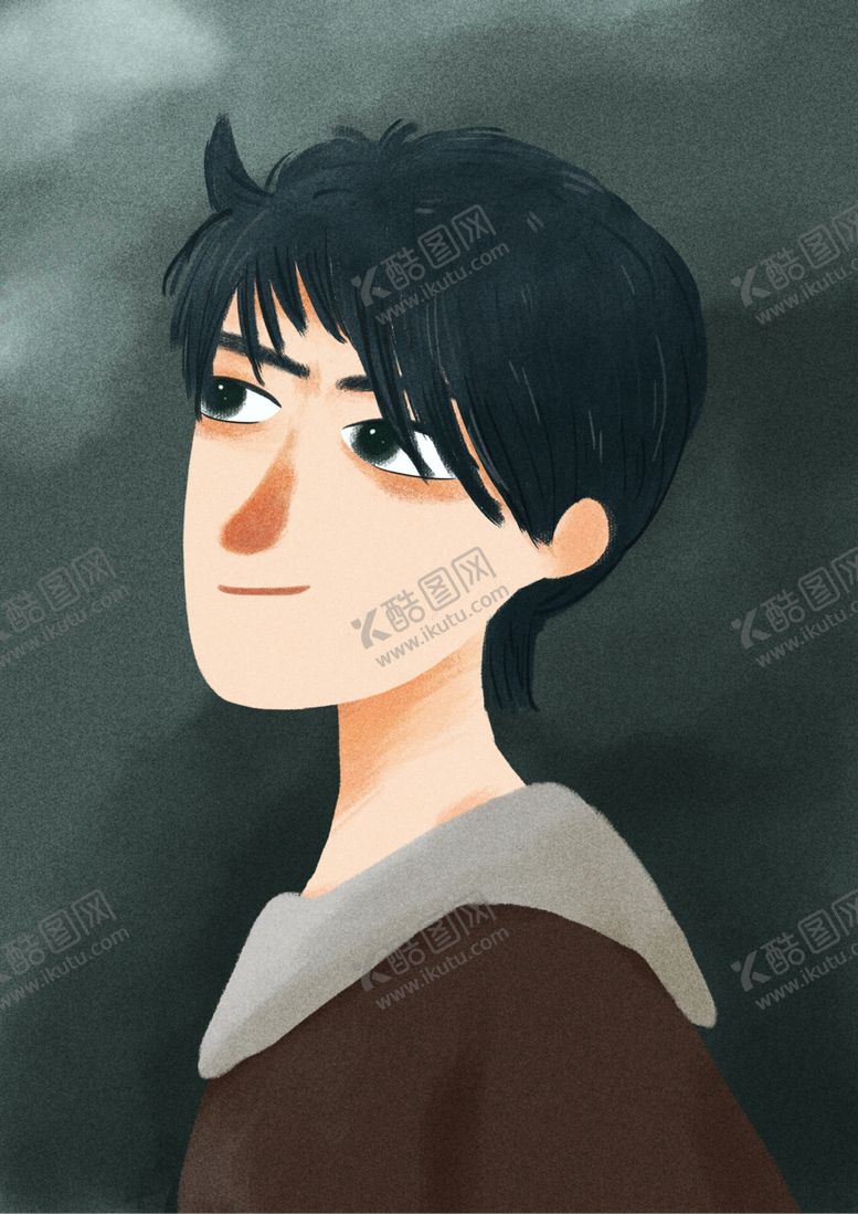 编号：89519112110431042080【酷图网】源文件下载-插画男生头像