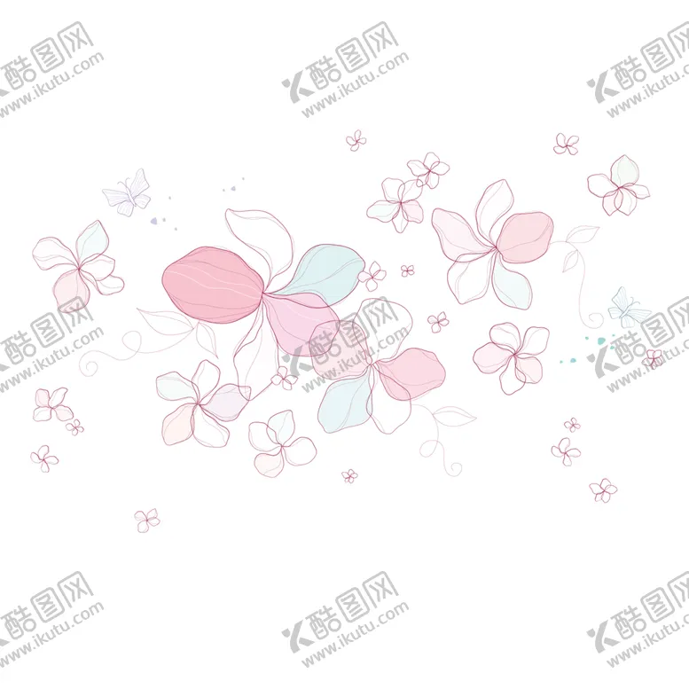 编号：73610906280243296809【酷图网】源文件下载-手绘植物花卉