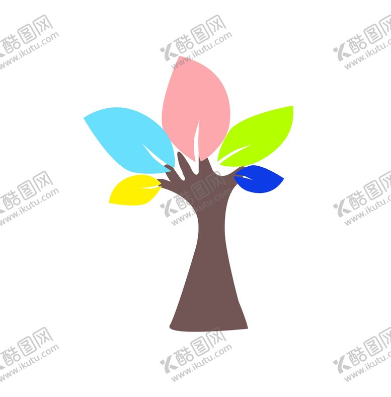 编号：46701309170413285390【酷图网】源文件下载-手绘卡通彩色大树对话框