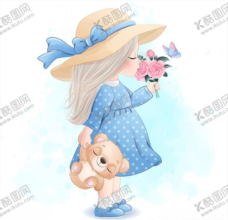 编号：30762209272041008278【酷图网】源文件下载-卡通小女孩