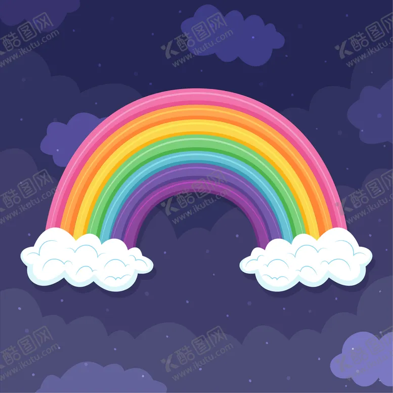 编号：18637009210902218026【酷图网】源文件下载-彩虹背景