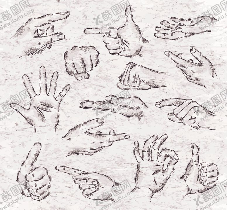 编号：56684810111743386869【酷图网】源文件下载-手绘手势