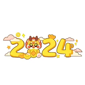 2024龙元素剪影王纹