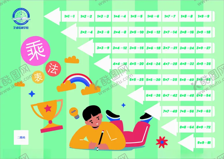 编号：16671104211530013380【酷图网】源文件下载-乘法表